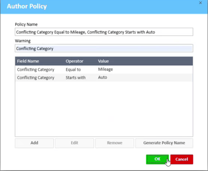 Conflicts Policy Details