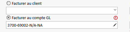 Option de facturation au compte général