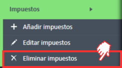 Impuestos - eliminar impuestos