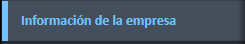 Opción de menú de navegación de Información de la empresa