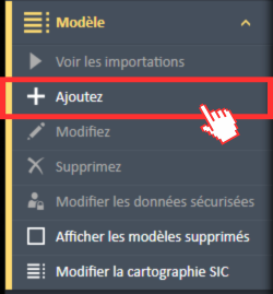 Ajouter une option dans le menu de navigation Modèle du Gestionnaire de transactions