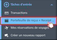 Portefeuille de recus option