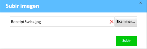 Ventana de carga de imagen con el archivo seleccionado
