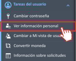 Ver informacon personal