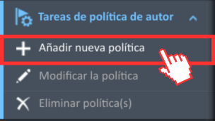 anadir nueva poitica