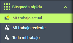 Menú de navegación de búsqueda rápida