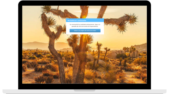 restablecer contrasena notification