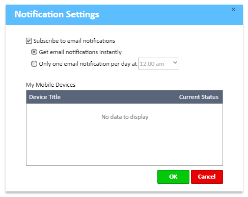 Notification Settings