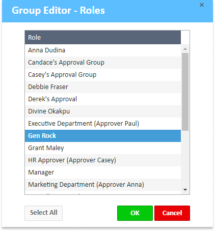 A screenshot of a group editor

Description automatically generated