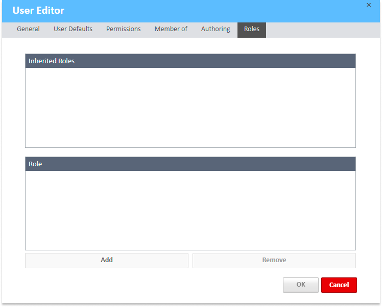 Add User - Roles