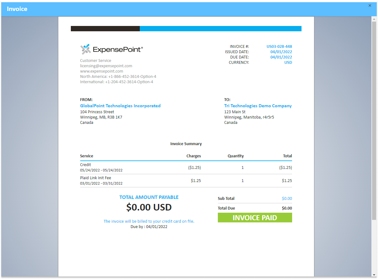 Viewpoint Invoice Import View Invoice